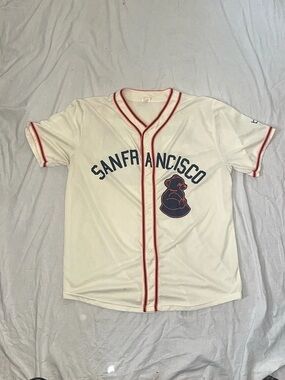 Blue Collection San Francisco Baseball Jersey Size Medium